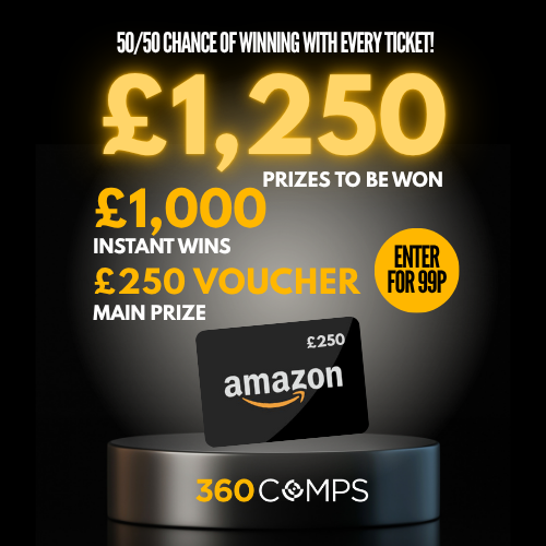 Win a £250 Amazon Gift Card + Instant Cash & Credit Prizes!